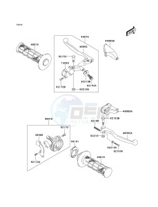 KLX 125 B [KLX125L] (B1-B3) [KLX125L] drawing HANDLE LEVER