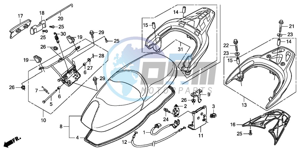 SEAT/REAR CARRIER