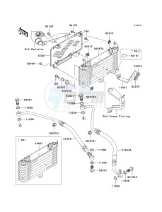 ZX 1200 C [NINJA ZZR 1200] (C1-C4) [NINJA ZZR 1200] drawing OIL COOLER