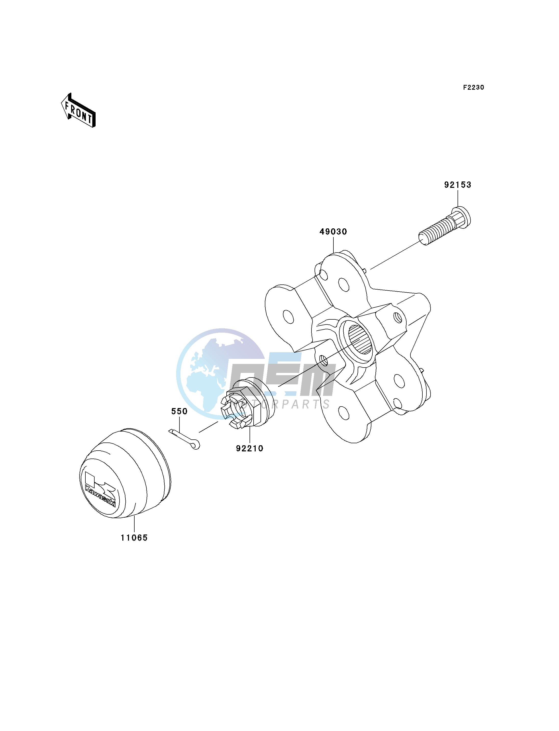 FRONT HUB