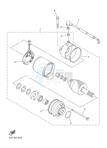 XJ6FA 600 DIVERSION F (ABS) (1DGA 1DGB) drawing STARTING MOTOR