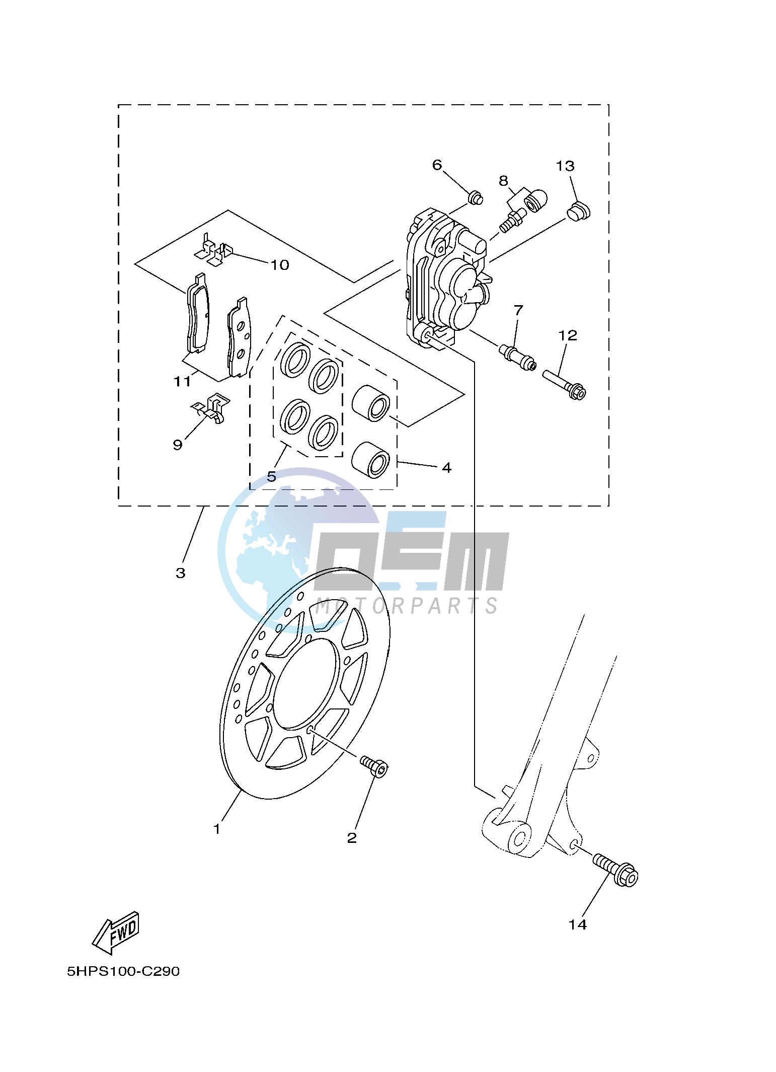 FRONT BRAKE CALIPER