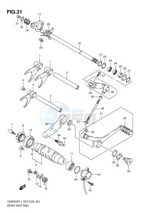 GSX650F (E3-E28) Katana drawing GEAR SHIFTING