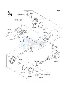 ELIMINATOR 125 BN125-A8 GB XX (EU ME A(FRICA) drawing Turn Signals