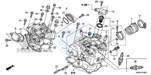 TRX680FAH Europe Direct - (ED) drawing CYLINDER HEAD