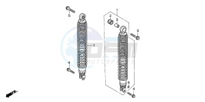 FES150A 125 S-WING drawing REAR CUSHION