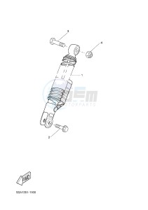 NS50N NITRO NAKED (1PL7 1PL7) drawing REAR SUSPENSION