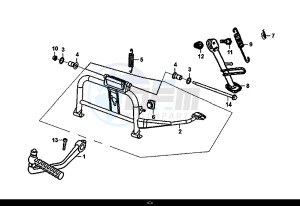 SYMPHONY ST 50 (25 KM/H) (XB05W4-NL) (E4) (L7-M0) drawing MAIN STAND KICK STARTER ARM