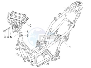 SR Max 125 drawing Frame bodywork