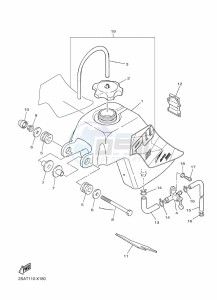 PW50 (2SAU) drawing FUEL TANK