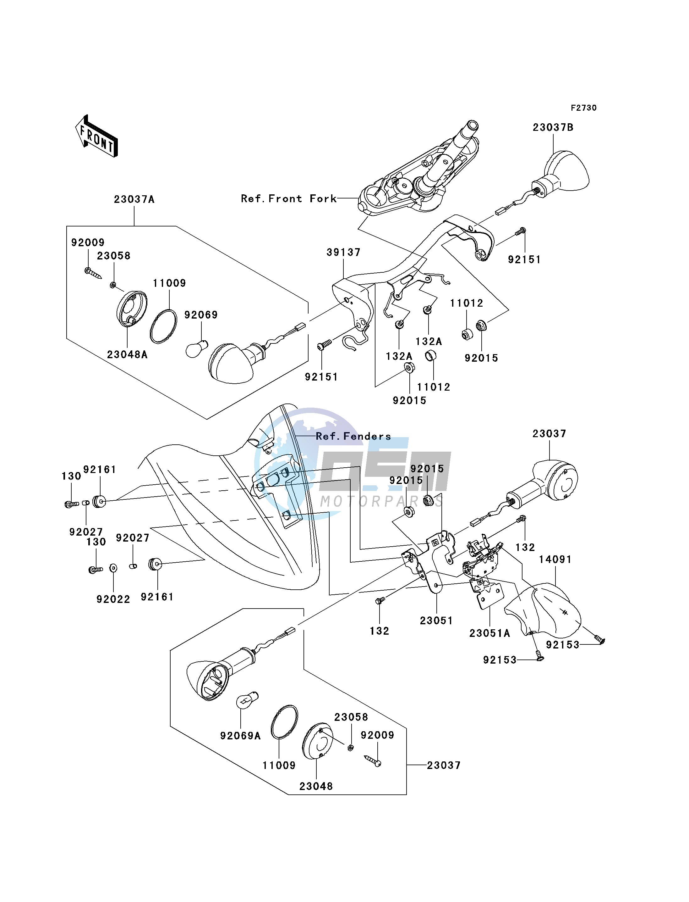 TURN SIGNALS--  - JKAVN2D1 7A011496- -