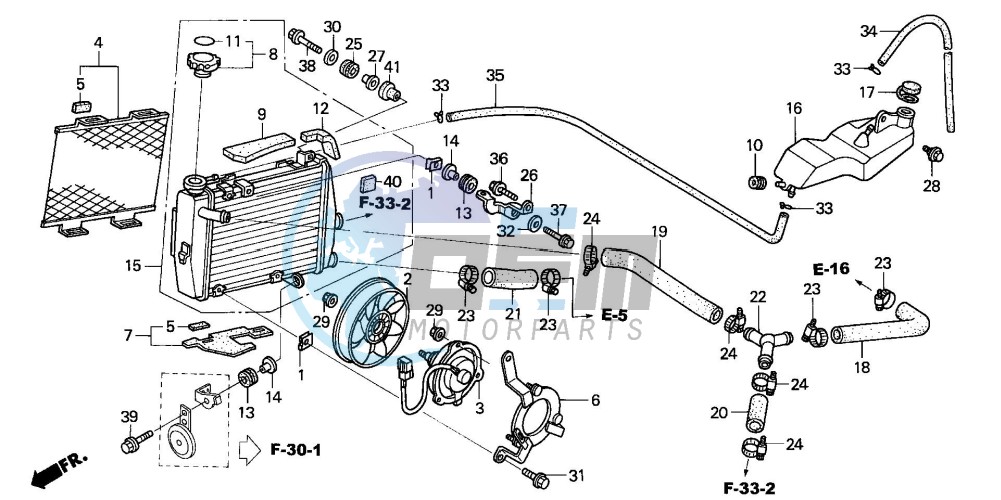 RADIATOR (R.) (VTR1000SP2 /3/4/5/6)