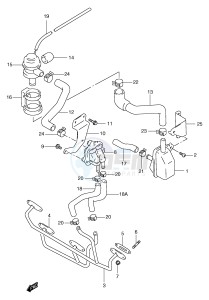 GSF1200 (E2) Bandit drawing SECOND AIR (GSF1200W X Y E18)