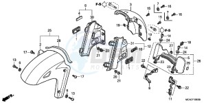 GL1800G GOLDWING 2ED drawing FRONT FENDER