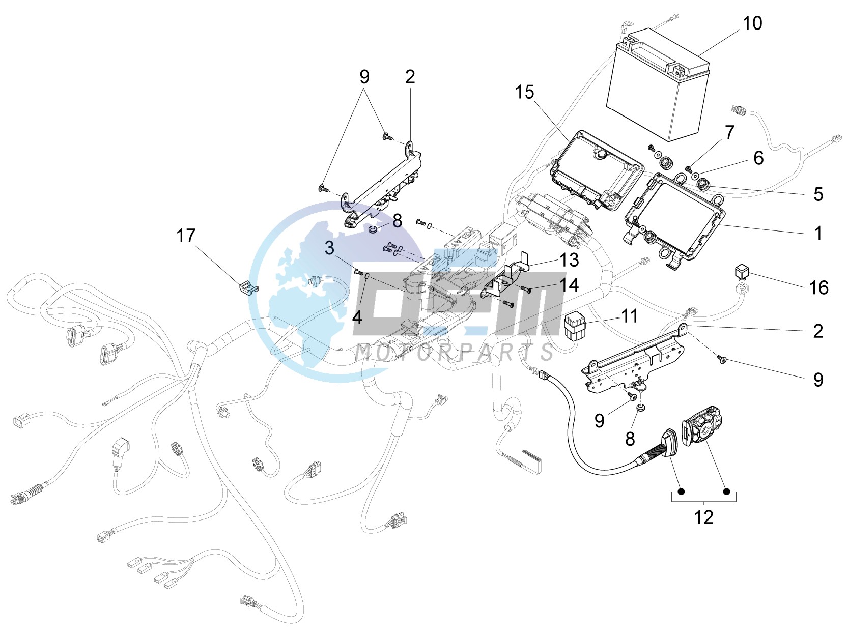 Rear electrical system