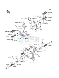 VN900_CUSTOM VN900C8F GB XX (EU ME A(FRICA) drawing Footrests