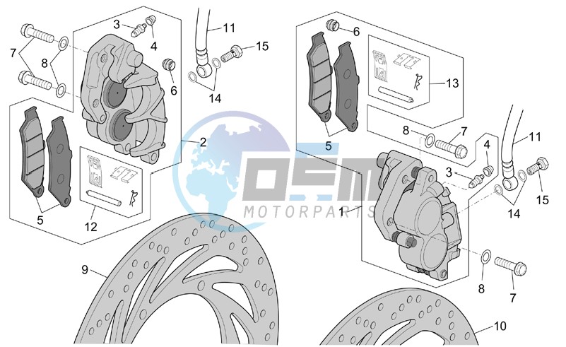 Front brake caliper