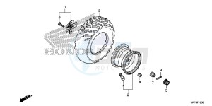 TRX420FA5G TRX420F Europe Direct - (ED) drawing REAR WHEEL