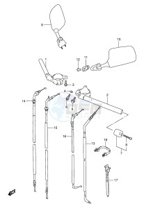 TL1000S (E2) drawing HANDLEBAR