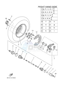 YFM700FWAD YFM70GPSG GRIZZLY 700 EPS SPECIAL EDITION (B313) drawing FRONT WHEEL 2