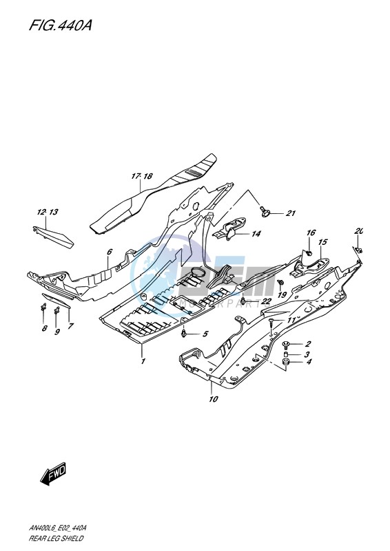 REAR LEG SHIELD