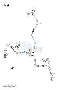 LT-A750X (P28-P33) drawing FRONT BRAKE HOSE