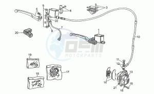 750 X Polizia - PA 2A Serie Polizia/PA 1A Serie drawing Front master cilinder