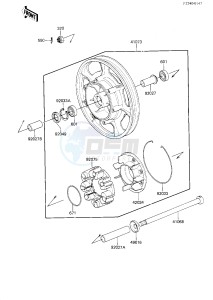 ZN 1300 A [VOYAGER] (A5-A6) [VOYAGER] drawing REAR WHEEL_CHAIN