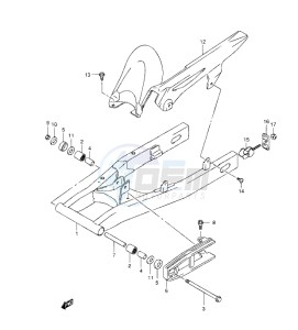 Inazuma 250 drawing REAR SWINGING ARM