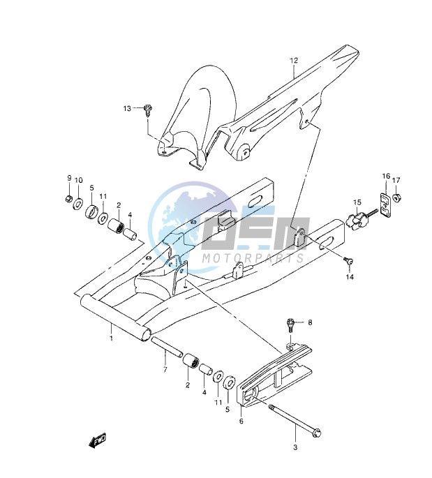 REAR SWINGING ARM