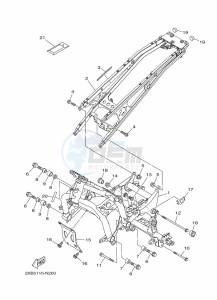 XT1200ZE XT1200ZE SUPER TENERE ABS (BP9C) drawing FRAME