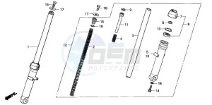 ST50 drawing FRONT FORK