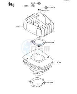 KD 80 M [KD80] (M8) [KD80] drawing CYLINDER HEAD_CYLINDER