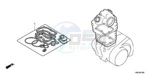 TRX500FED TRX500FE Europe Direct - (ED) drawing GASKET KIT A