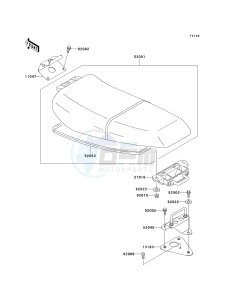 JT 750 C [750 STX] (C1) [750 STX] drawing SEAT