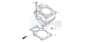 TRX420TE FOURTRAX ES drawing CYLINDER