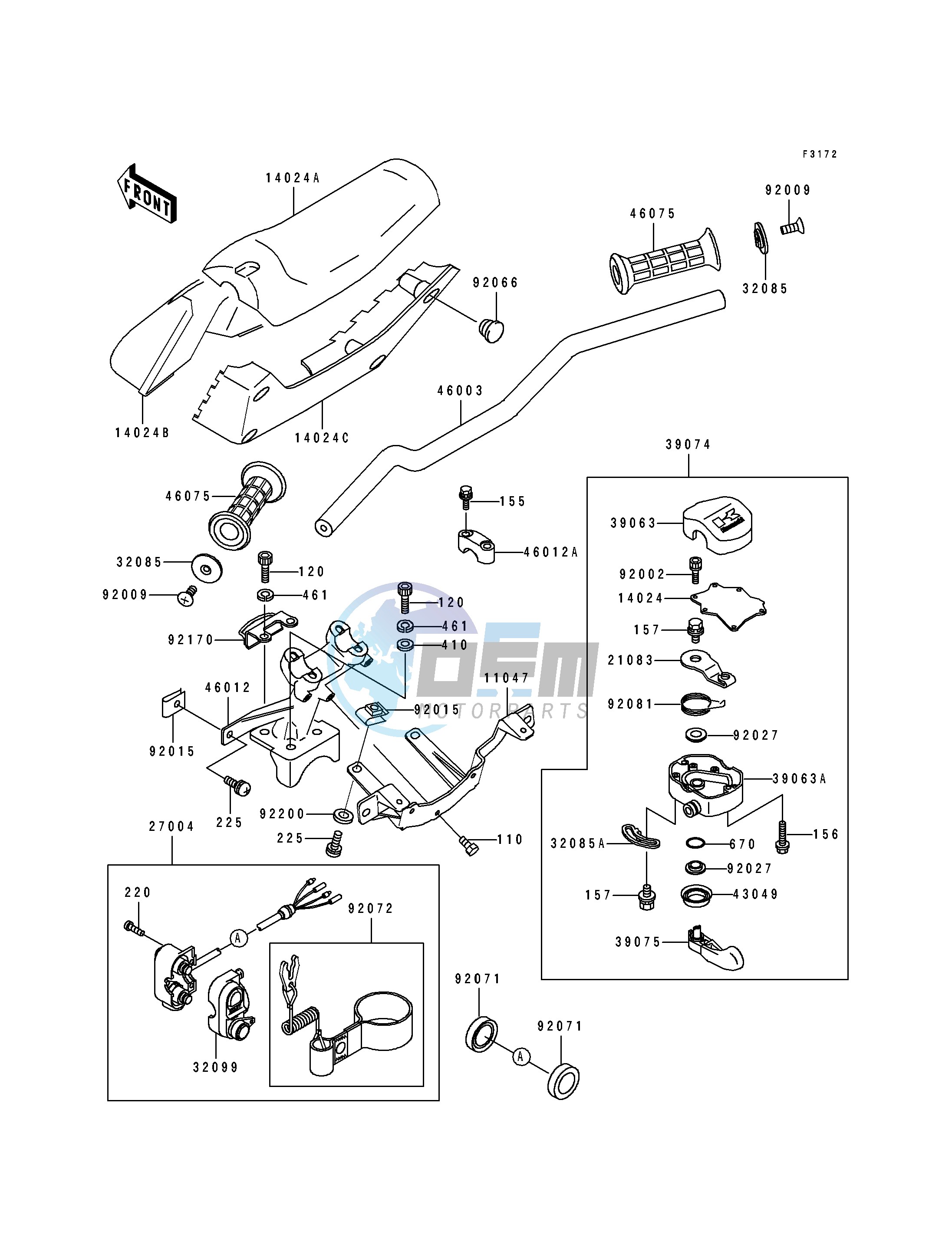 HANDLEBAR-- JF650-B3_B4- -