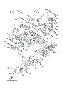 YFM700FWA YFM7FGD GRIZZLY 700 (1ND7) drawing FRAME