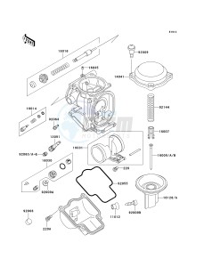 ZX 1100 D [NINJA ZX-11] (D4-D6) [NINJA ZX-11] drawing CARBURETOR PARTS