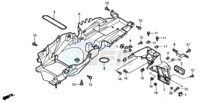 CB900F CB900F drawing REAR FENDER