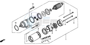 GL1500CD drawing STARTING MOTOR