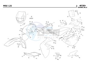 MRX-125-4T-YELLOW drawing COWLING