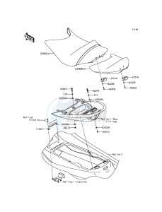 JET SKI ULTRA LX JT1500KGF EU drawing Seat