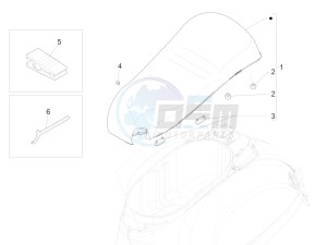 GTS 300 SUPER 4T 4V IE ABS E4 (EMEA) drawing Saddle/seats