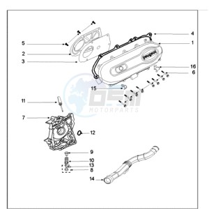 FIGHT 3 N 4T drawing CRANKCASE COVER