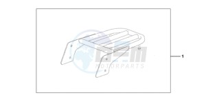 VT750C9 Europe Direct - (ED / MME) drawing REAR CARRIER