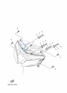 YZF125-A YZF-R125 (B5G6) drawing HEADLIGHT