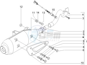 Beverly 250 ie Sport e3 drawing Silencer