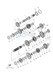 YXZ1000ES YXZ10YMSH YXZ1000R EPS SPECIAL EDITION (2HCF) drawing TRANSMISSION