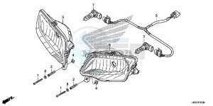 TRX420TM1G TRX500FA Europe Direct - (ED) drawing HEADLIGHT